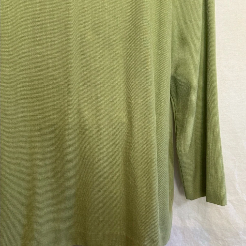 B-2 Courtenay PLUS SIZE 18W Green Linen Blend Blazer Suit‎ Jacket